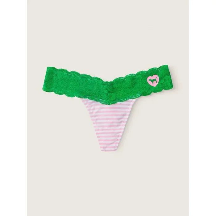 Трусики Victoria’s Secrey Pink Everyday Lace-Trim Panty